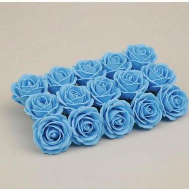 Imagem de Mini Rosas de EVA Rosinha  Raminhos com Flores Delicadas para Decoraçã