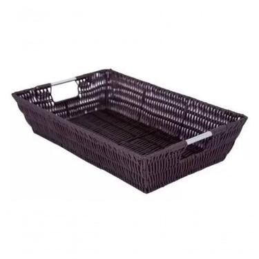 Imagem de Cesto Retangular Com Alça Reta áfrica 36 Cm - Mimo Style - Yk9122