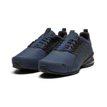 Imagem de PUMA Tênis de corrida masculino Voltaic Evo, Wide-Club Azul-marinho Puma Preto, 7 Wide