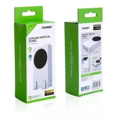 Imagem de Dobe Cooler Ventilador de Resfriamento para Console Xbox Series S, Redondo, Plástico, 15 x 6.3 cm (Quadrado), 2 Ventoinhas, 3 Velocidades, USB Tipo-C, Base Vertical