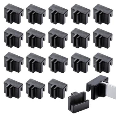 Imagem de UtySty Pacote com 20 trilhos de armário de arquivos, clipes para pendurar, clipe de trilho de arquivo, suporte para gaveta de 1/2 polegada, pasta de arquivos, organizador de pendurar no lado da gaveta