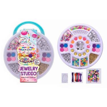 Imagem de Kit de Miçangas Infantil - Maleta Azul - Biju Collection 11525 - Dorémi