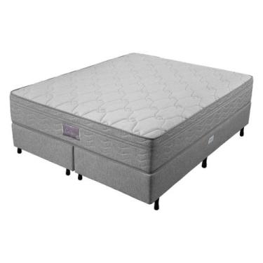 Imagem de Conjunto Box Queen Mola Ensacada Probel Collin (158x198x56cm) Branco, 