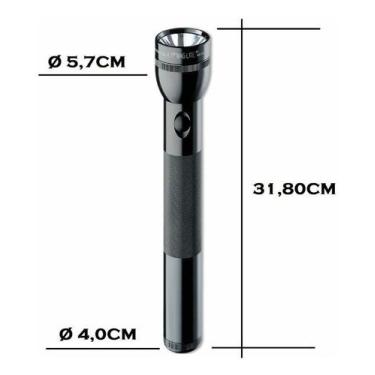 Imagem de Lanterna MAG-LITE LED 3-D CELL PRETA  168 Lumes Original USA - MAGLITE