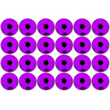 Imagem de 24x Bola De Futebol Vinil Pingo Dente De Leite 22Cm Infantil (Roxo)