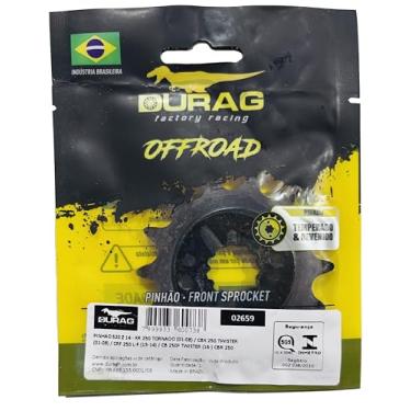Imagem de Pinhão 14 Dentes Tornado/Twister/CB Twister/CRF 250L / CRF 250F - Corrente Grossa P520 - Durag