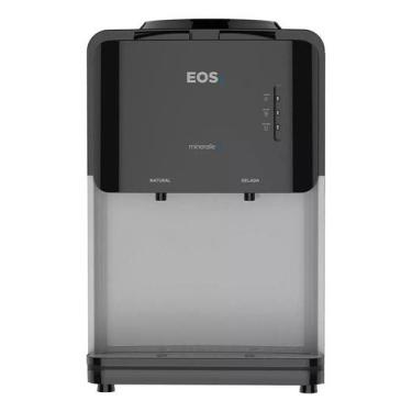 Imagem de Bebedouro Agua Gelada Motor Compressor Gas Galao Mesa 110v - EOS, Pret