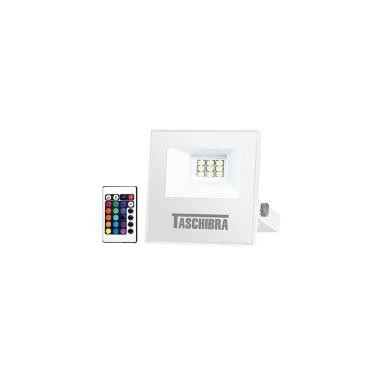 Imagem de Refletor Taschibra Tr Led Slim Rgb 10w Branco Bivolt Rgb 15030034-01