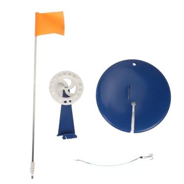 Imagem de 6pcs Bandeira de Pesca de Gelo Plina Externa Tip de Ponta Portátil Supply de Pesca de Gelo Com Saco de Armazenamento para Inverno Sem Gancho (Com gancho)