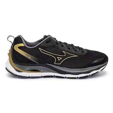 Imagem de Tênis Mizuno Masculino Wave Dynasty 5 Preto/ouro 101041041-801 40