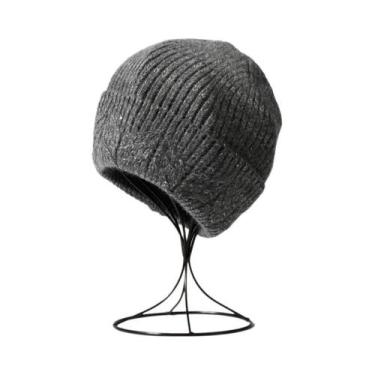 Imagem de Gorro de Inverno Unissex de Caxemira com Lurex e Lantejoulas - Quente 