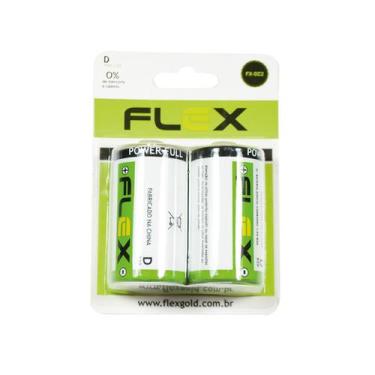 Imagem de Pilha D Comum Flex 02 Unidades Fx-dz2