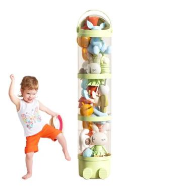 Imagem de Tubo Organizador De Brinquedos | Balde Para Brinquedos 162 Cm | Balde Transparente Para Exposição De Bonecas, Organizador Com 4 Camadas Para Quarto De Bebê, Crianças E Dormitório
