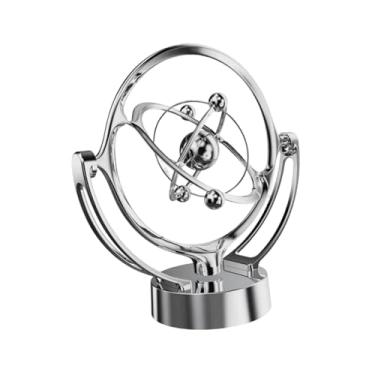 Imagem de Ｂｅｓｇａ Brinquedo de mesa com movimento, decoração, arte, artesanato, bolas de balanço, escultura artesanal, ornamento para quarto, peça central, entusiastas, Prata