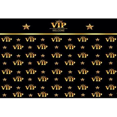 Imagem de DORCEV Tapete vermelho de 4,6 x 3 m, cenário de boas-vindas, tema VIP, coroa, estrelas douradas, fundo de fotografia luxuoso, faixa de festa de feliz aniversário, banquete, decoração de estúdio de