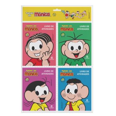 Imagem de Livro - Solapa pop com 4 minilivros de atividades - Turma da Mônica