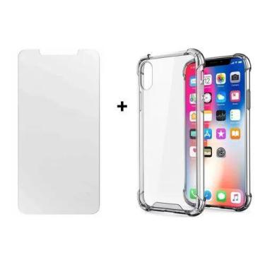 Imagem de Capinha + Película Vidro Forte Para iPhone X Xs Xr Xs Max - Universo