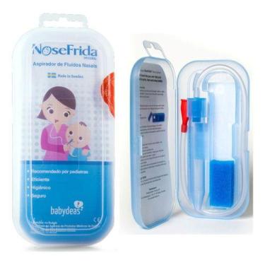 Imagem de Aspirador Manual Nasal Para Bebê Babydeas Nosefrida Prism Crush Blue -
