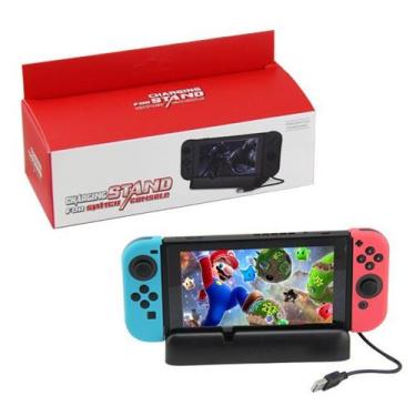 Imagem de Base Suporte Carregador Nintendo Switch Play Stand + Cabo - TechBrasil