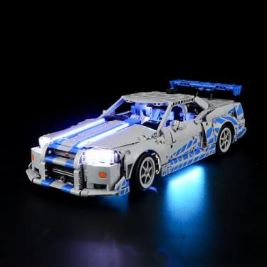 Imagem de BRIKSMAX Light Kit for Lego-42210 2 Fast 2 Furious Nissan Skyline GT-R (R34) Car -Led Lighting Compatible with Lego Technic Building Set- Not Include Lego Set
