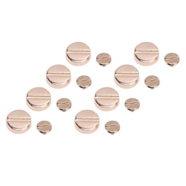 Imagem de Zerodis Rivés de Parafuso de Cabeça Plana Rebite de Couro e 50 Parafusos de Couro, Rebite de Couro, Conveniente para Instalar e Remover o Conjunto de Rebites para Embelezar As Jaquetas de Calças de