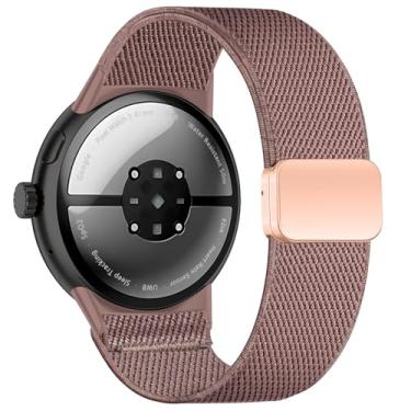 Imagem de Conidido Compatível com Google Pixel Watch 3 de 41 mm/PixelWatch 2, pulseira esportiva macia de nylon elástico, fecho magnético ajustável, pulseira de substituição para Pixel Watch - para mulheres e