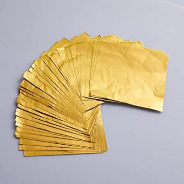 Imagem de VESTARUVOT 200 Unidades De Embalagens Quadradas Papel Alumínio - 4X4 Polegadas, Moldes Chocolate Para Doces Faça Você Mesmo Festas, Casamentos E Aniversários