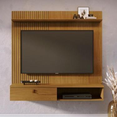 Imagem de Painel Frisado para TV até 55 Polegadas 1 Porta Iris Madetec, Cumaru F