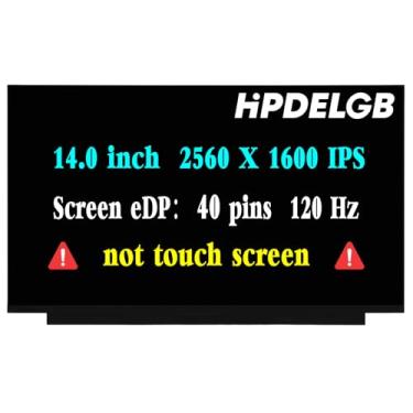 Imagem de HPDELGB Tela de substituição para Asus ROG Zephyrus G14 GA402 GA402RK GA402R GA402RJ-G14 GA402RJ-BS71-CB (2022) WQXGA 2560×1600 IPS 120HZ 40pin LCD sem toque
