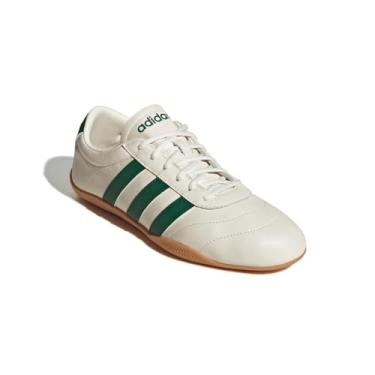 Imagem de adidas Grand Court Lo Tênis feminino, Branco fora/verde universitário/chiclete, 40