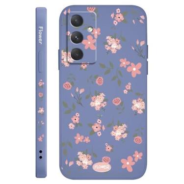 Imagem de Capa de celular com aroma floral para Samsung Galaxy A55 A35 A25 A56 A36 A26 A16 A15 A06 A05 A05S A54 A34 A24 A14 A04 A04S A04E 4G 5G, azul claro, para A55 5G