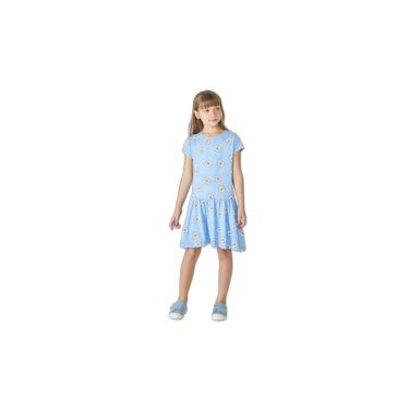 Imagem de Vestido Infantil Curto Estampado Tam 1 A 16