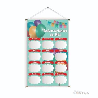 Imagem de Banner pronto Aniversário BA 524 medida 45x70 cm arte Pronta