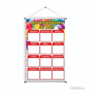 Imagem de Banner pronto Aniversário BA 522 medida 45x70 cm arte Pronta