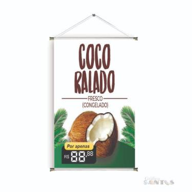 Imagem de Banner pronto Coco ralado BA 512 medida 45x70 cm arte Pronta