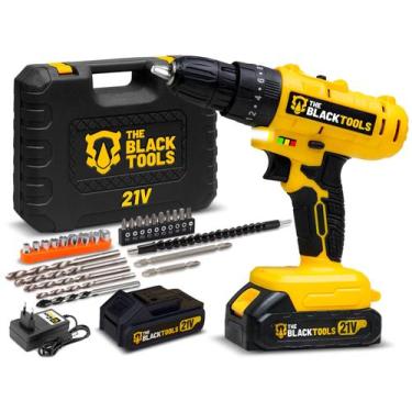 Imagem de Parafusadeira E Furadeira De Impacto 3/8 The Black Tools Tb21-pz Com 2