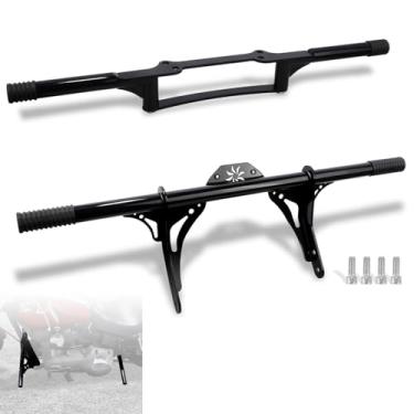 Imagem de WOWTK Highway Peg Crash Bar+ Passenger Footpegs Proteção enginge para Harley Dyna com modelos de controle médio 2006-2017, para Street Bob FXDB/I Fat Bob FXDF Low Rider FXDL/I Wide Glide FXDWG/I