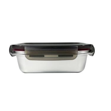 Imagem de Pote Hermético Marmita de Aço Inox 650ml - DECORPLACE