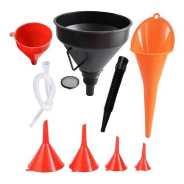 Imagem de Generic Funis de óleo automotivos, ferramenta de vazamento de óleo, líquido de arrefecimento, gás com mangueira flexível, acessórios, funis de boca larga para