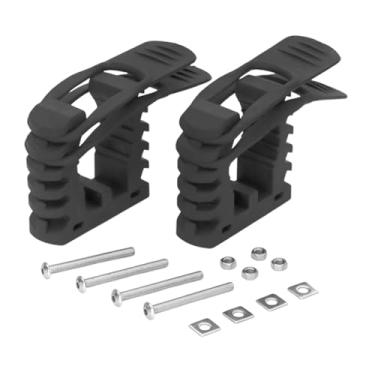 Imagem de MotiveTech Suporte de Pás para Rack de Teto, Braçadeira de Borracha, Ferramentas, Equipamentos, Pás, Suportes de Montagem Na Parede para Viagens, SUVs, Caminhões, 2 conjuntos