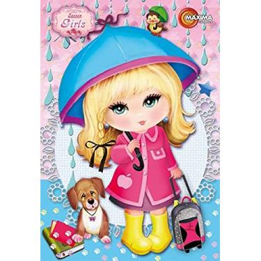 Imagem de 1 Caderno Season Girls 96 Folhas Brochura Capa Dura Sortido, Máxima Cadernos - 107013