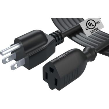 Imagem de Extensor de cabo de extensão de energia de 12 m - 18AWG NEMA 5-15P a 5-15R Faixa Liberator Carregador de saída Extra Longo 12FT