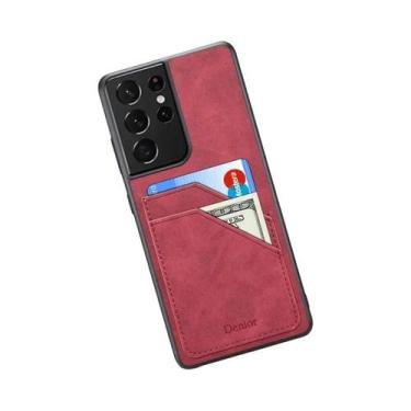 Imagem de Capa De Telefone De Couro Luxuosa Para Samsung S25 S24 Ultra plus S23 