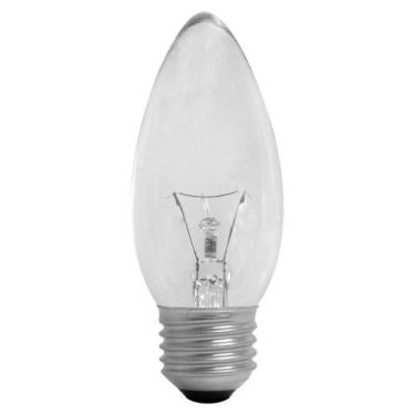 Imagem de Lampada vela lisa 25w 220v e27 clara classic b osram