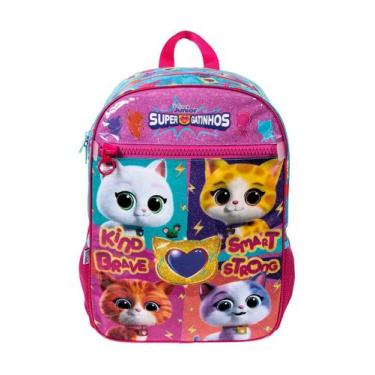 Imagem de Mochila De Costas Escolar Super Gatinhos Oficial - Dermiwil