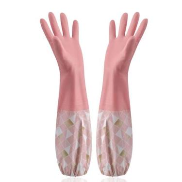 Imagem de Luvas De Limpeza De Borracha De Látex, Resistentes Ao Desgaste, À Prov