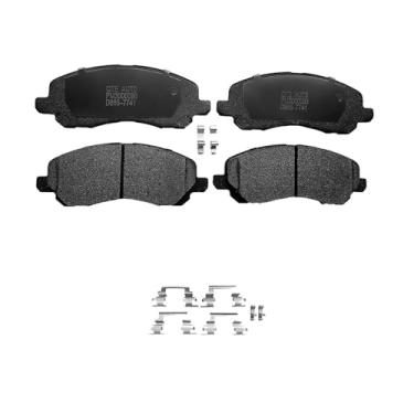 Imagem de PM Auto Substituição de pastilhas de freio dianteiras para Mitsubishi Outlander 2003 04 07-11, 11 Outlander Sport, 00-09 Eclipse, 00-11 Galant, 01-05 08 Chrysler Sebring, 07-09 Dodge Caliber, conjunto