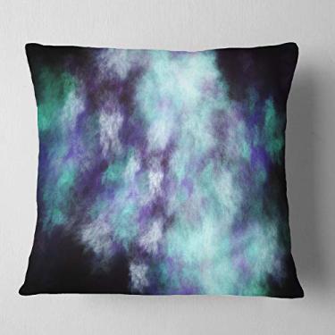 Imagem de Sala de estar abstrata Designart Perfect Flowery Starry Sky', sofá, almofada de alta qualidade + capa de almofada impressa em ambos os lados 66 cm x 66 cm