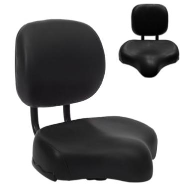 Imagem de Almofada confortável para assento de bicicleta fitness, selim de triciclo de bicicleta ultra larga com suporte de encosto adequado para bicicletas de fitness, triciclos