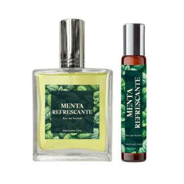 Imagem de Perfume Menta Refrescante Homem 50Ml + Roll On 10Ml Natural - Essência